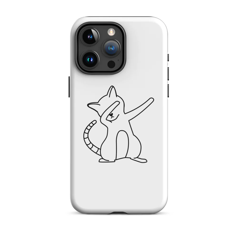 Tough Case for iPhone® - White Cat