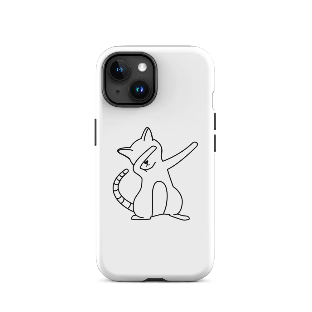 Tough Case for iPhone® - White Cat
