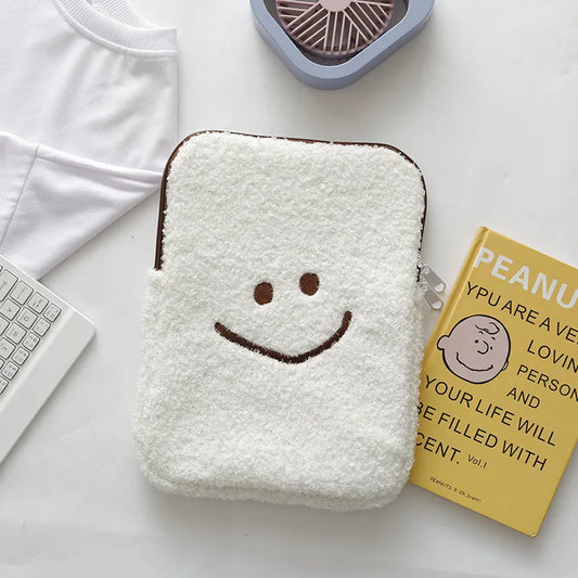 Plush Face iPad/Tablet Laptop Bag