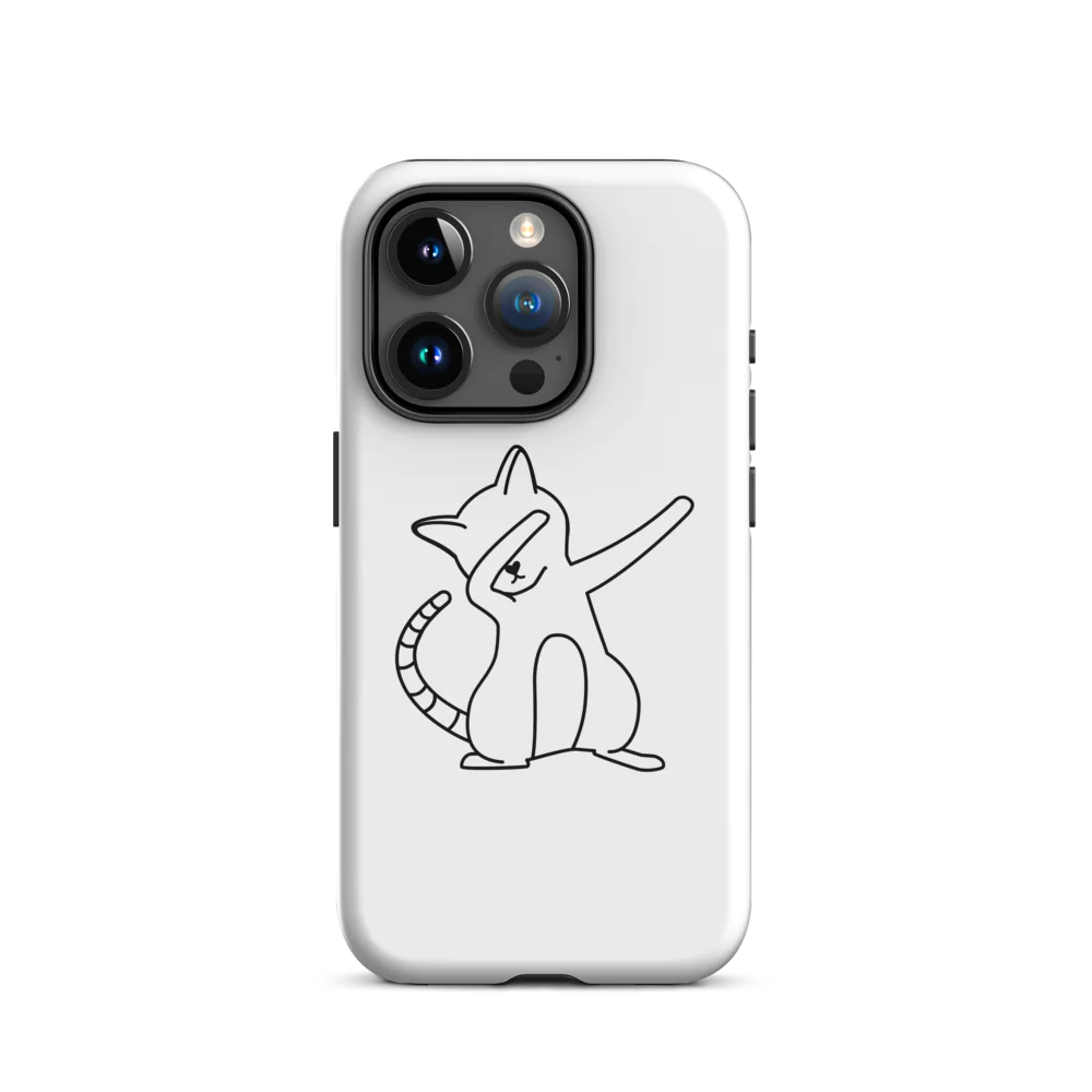 Tough Case for iPhone® - White Cat