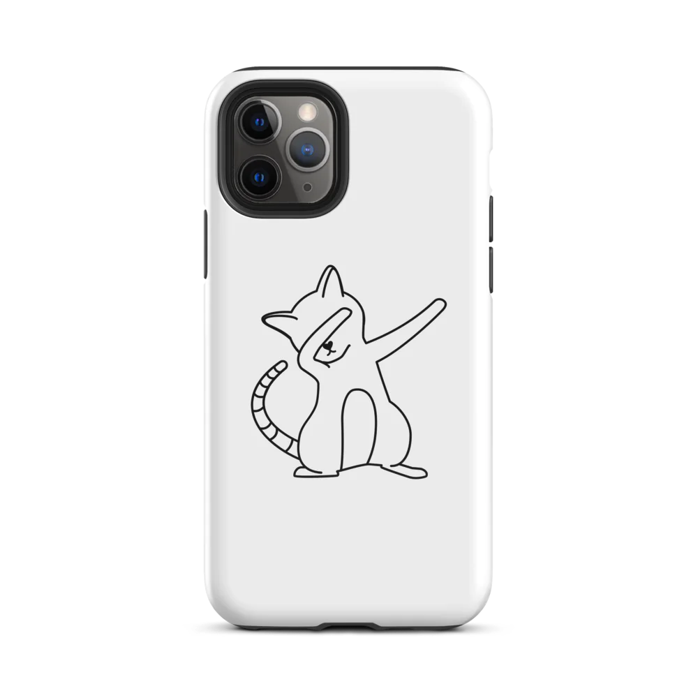 Tough Case for iPhone® - White Cat