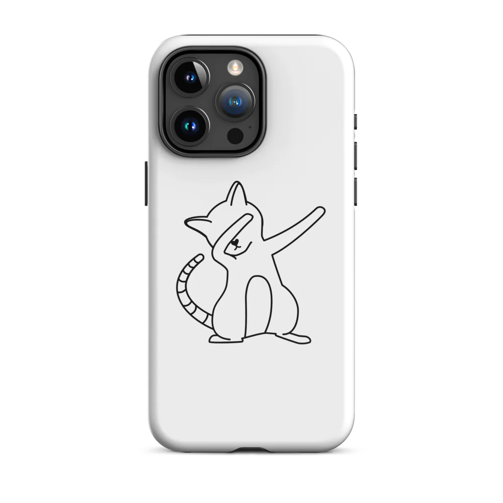 Tough Case for iPhone® - White Cat
