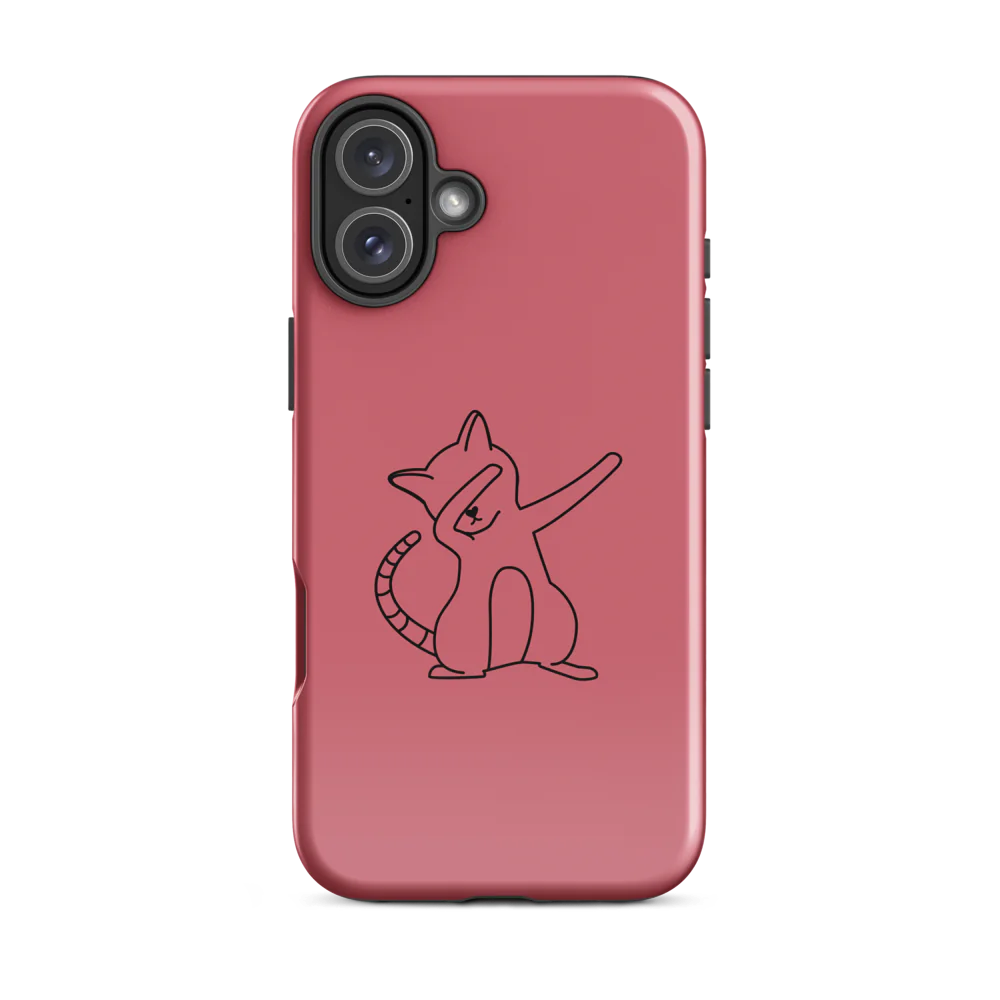 Tough Case for iPhone® - Pink Cat