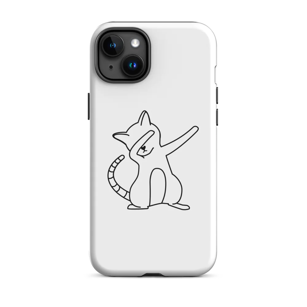 Tough Case for iPhone® - White Cat