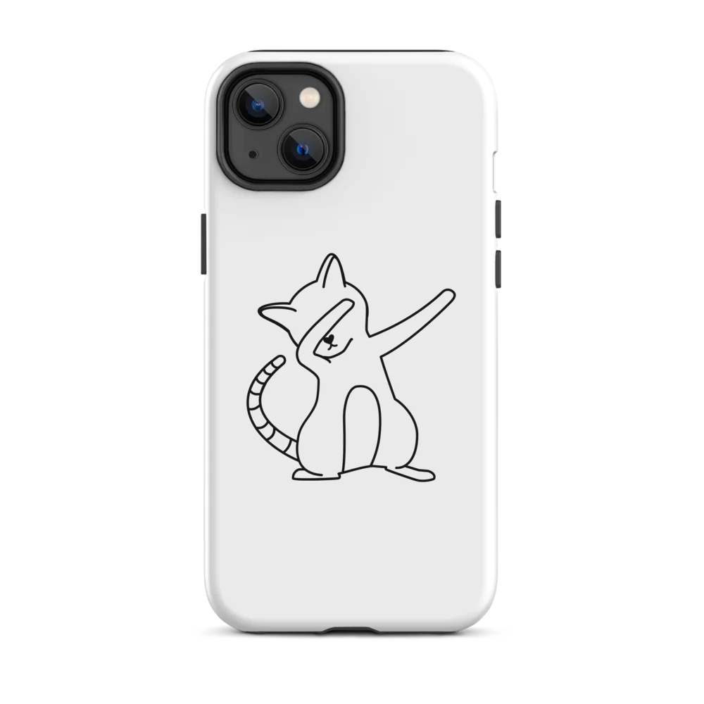 Tough Case for iPhone® - White Cat