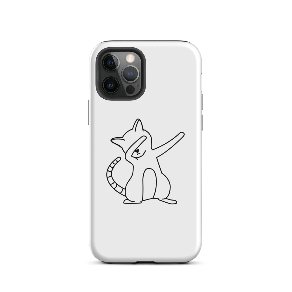 Tough Case for iPhone® - White Cat