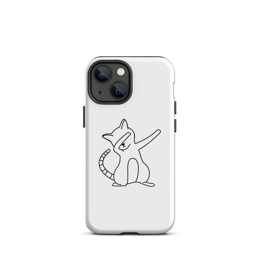 Tough Case for iPhone® - White Cat