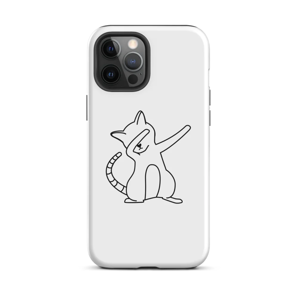 Tough Case for iPhone® - White Cat