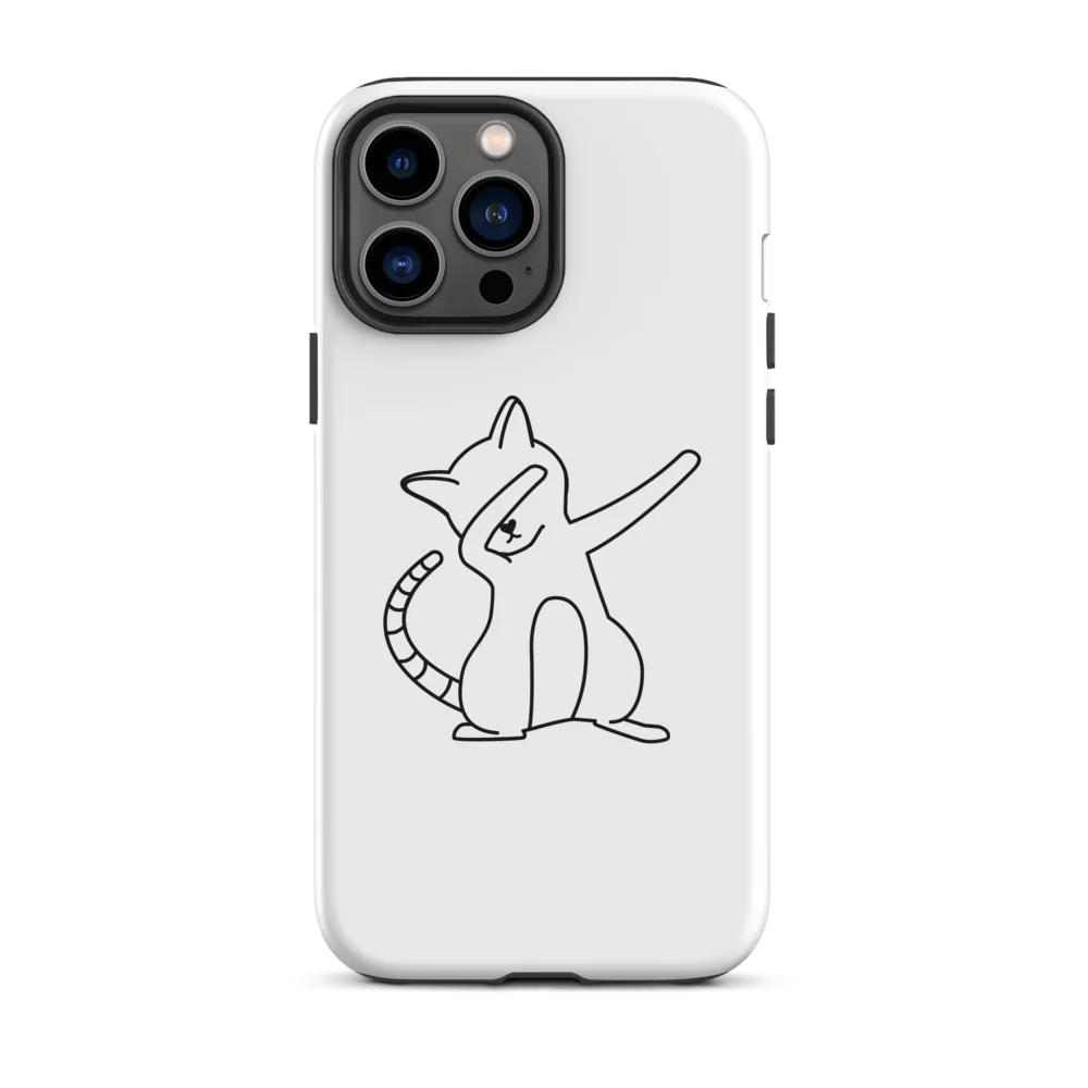 Tough Case for iPhone® - White Cat