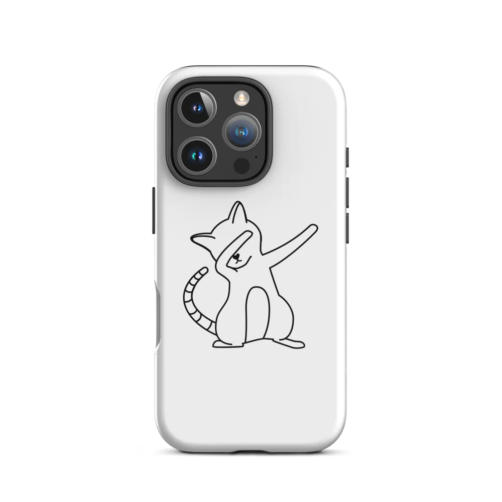 Tough Case for iPhone® - White Cat