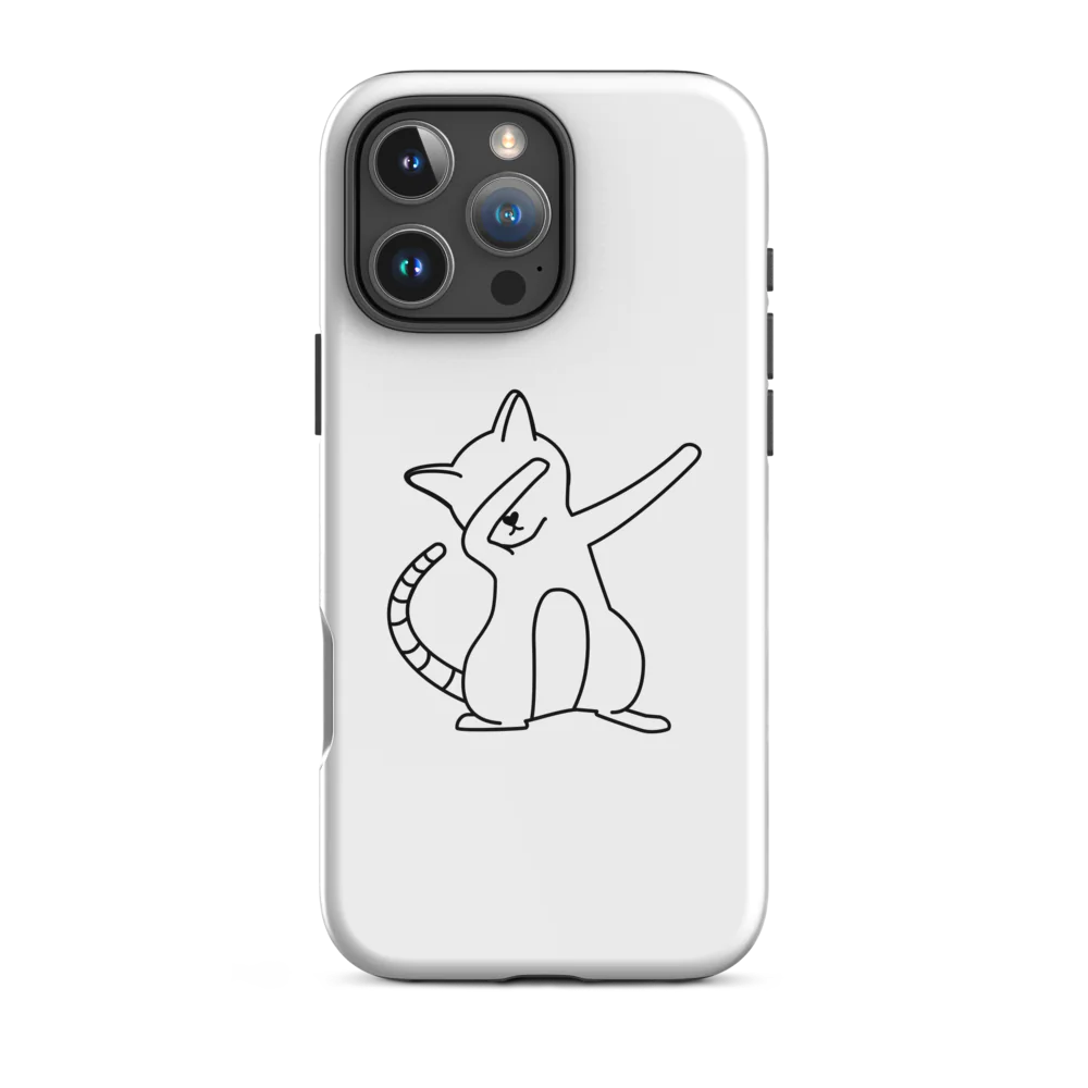 Tough Case for iPhone® - White Cat
