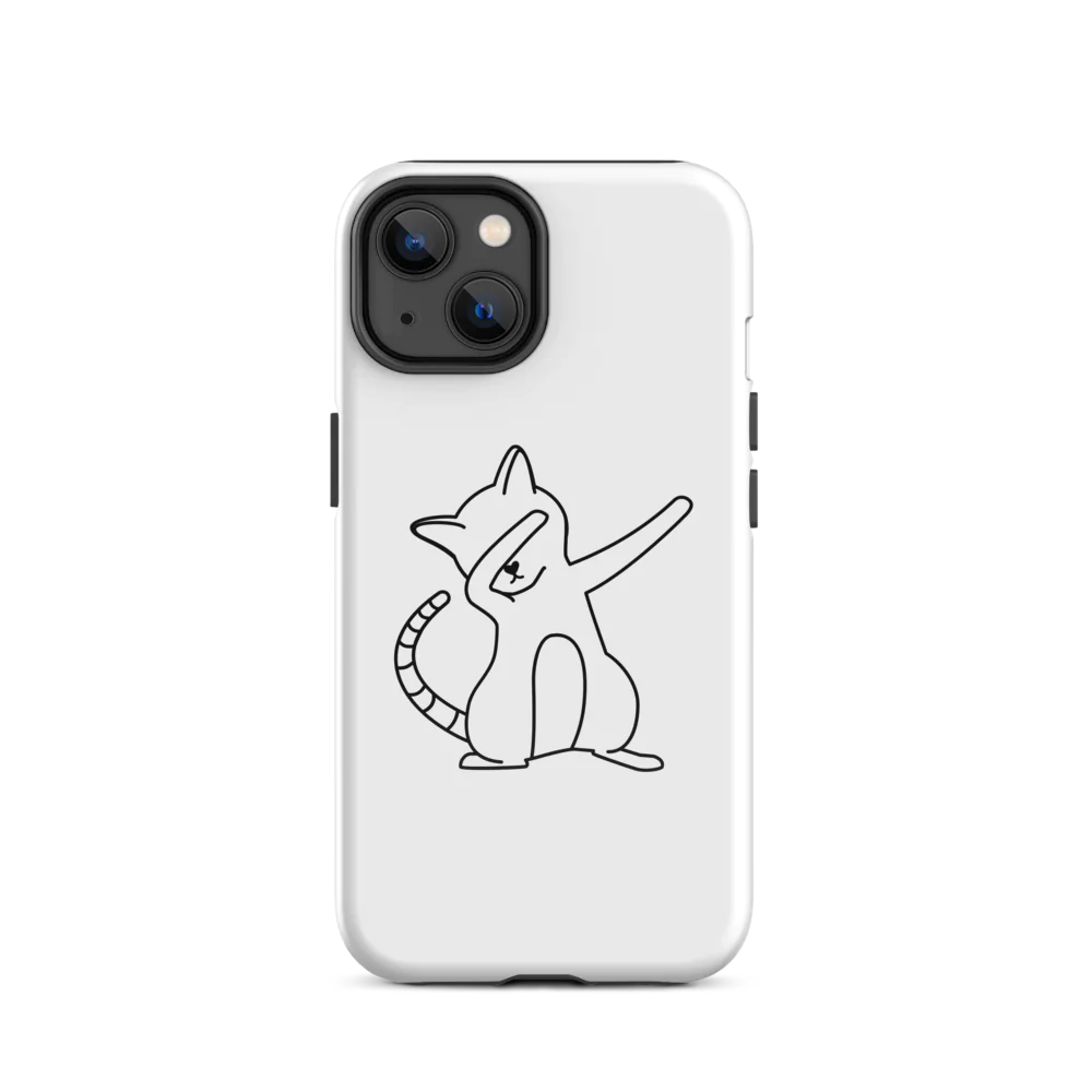 Tough Case for iPhone® - White Cat