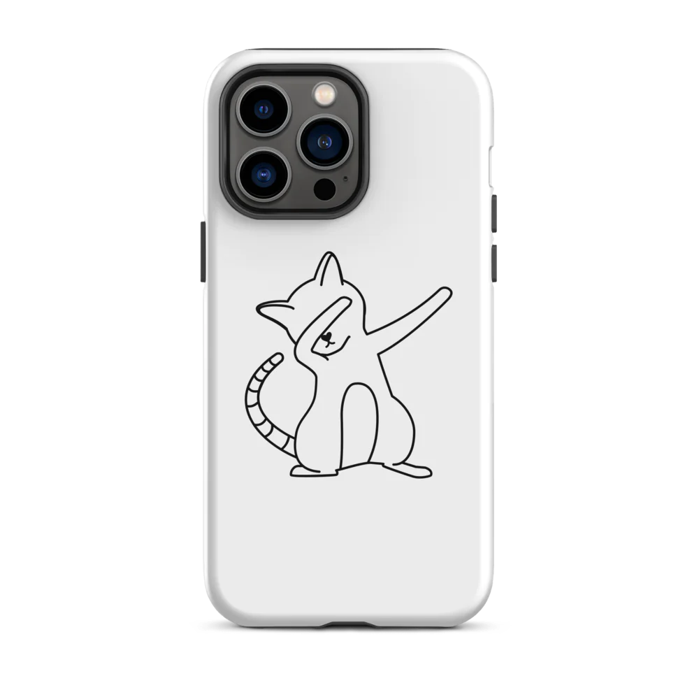 Tough Case for iPhone® - White Cat