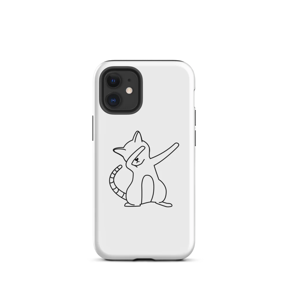 Tough Case for iPhone® - White Cat
