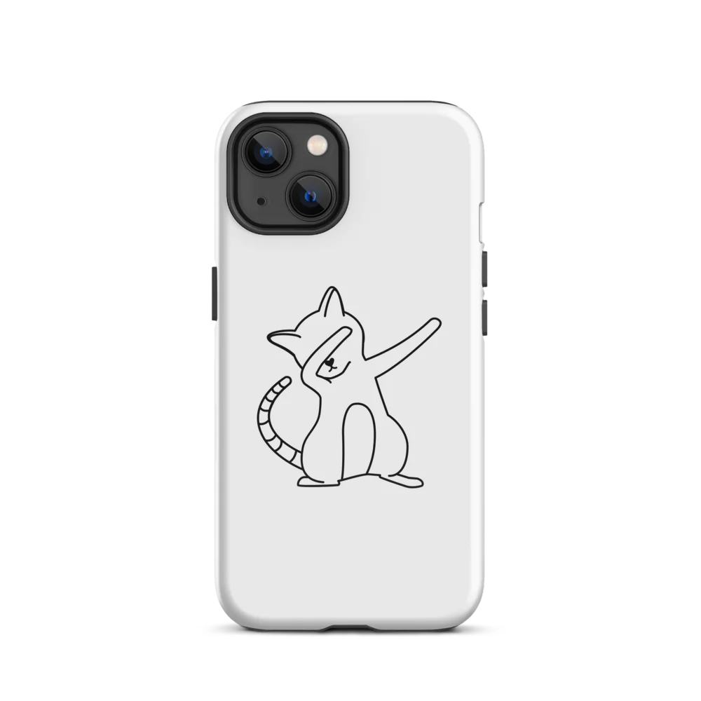 Tough Case for iPhone® - White Cat
