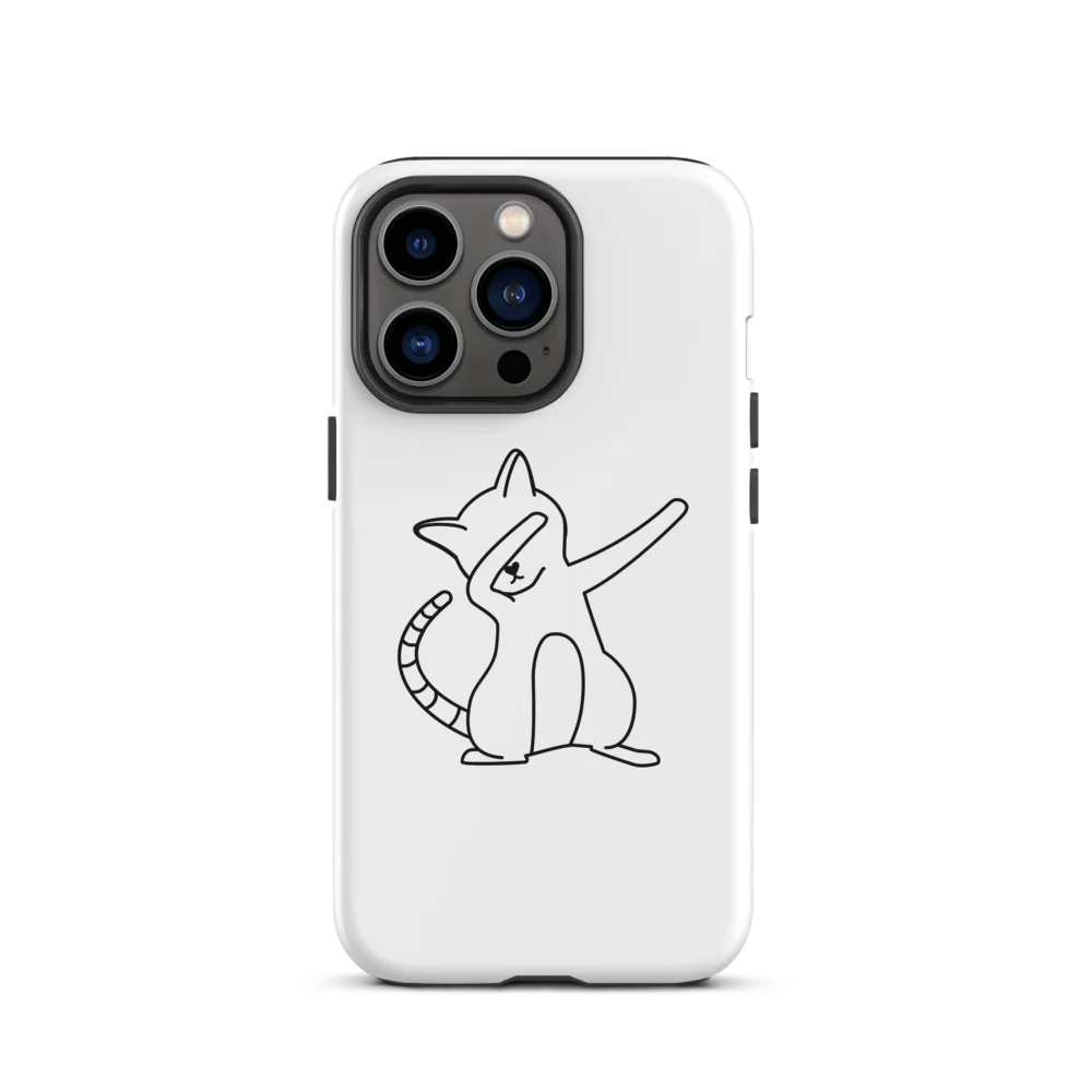 Tough Case for iPhone® - White Cat