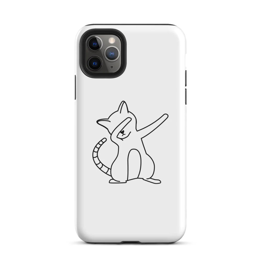 Tough Case for iPhone® - White Cat