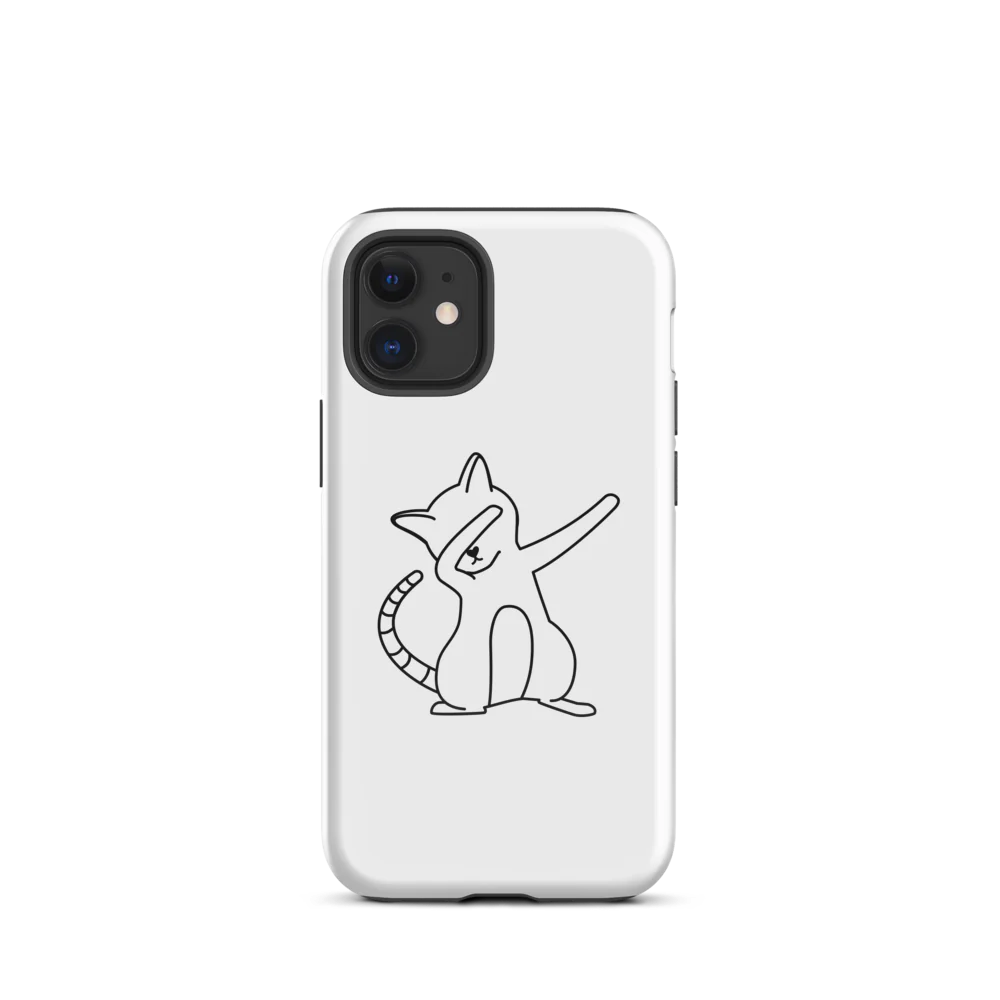 Tough Case for iPhone® - White Cat