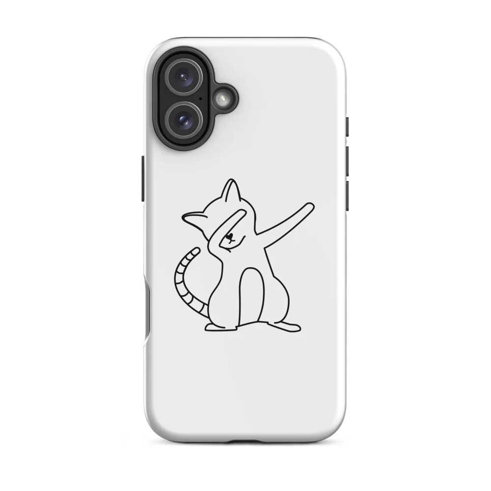 Tough Case for iPhone® - White Cat