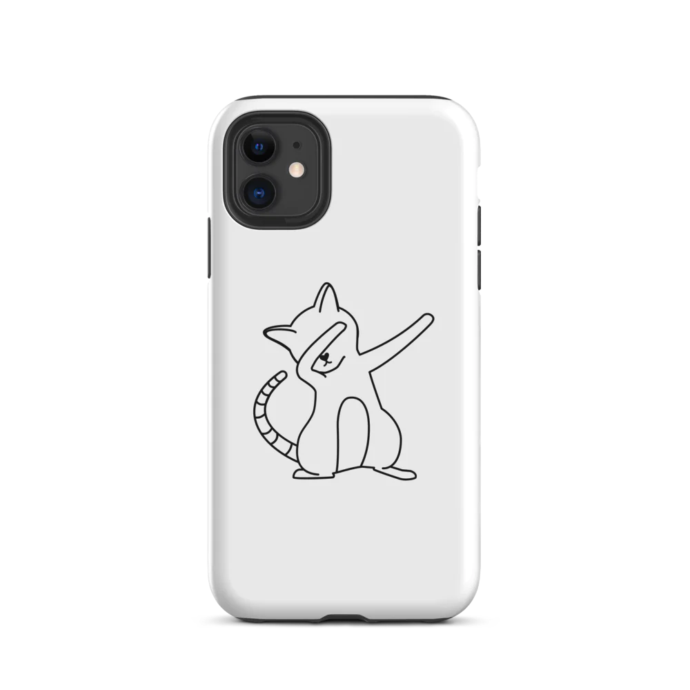 Tough Case for iPhone® - White Cat