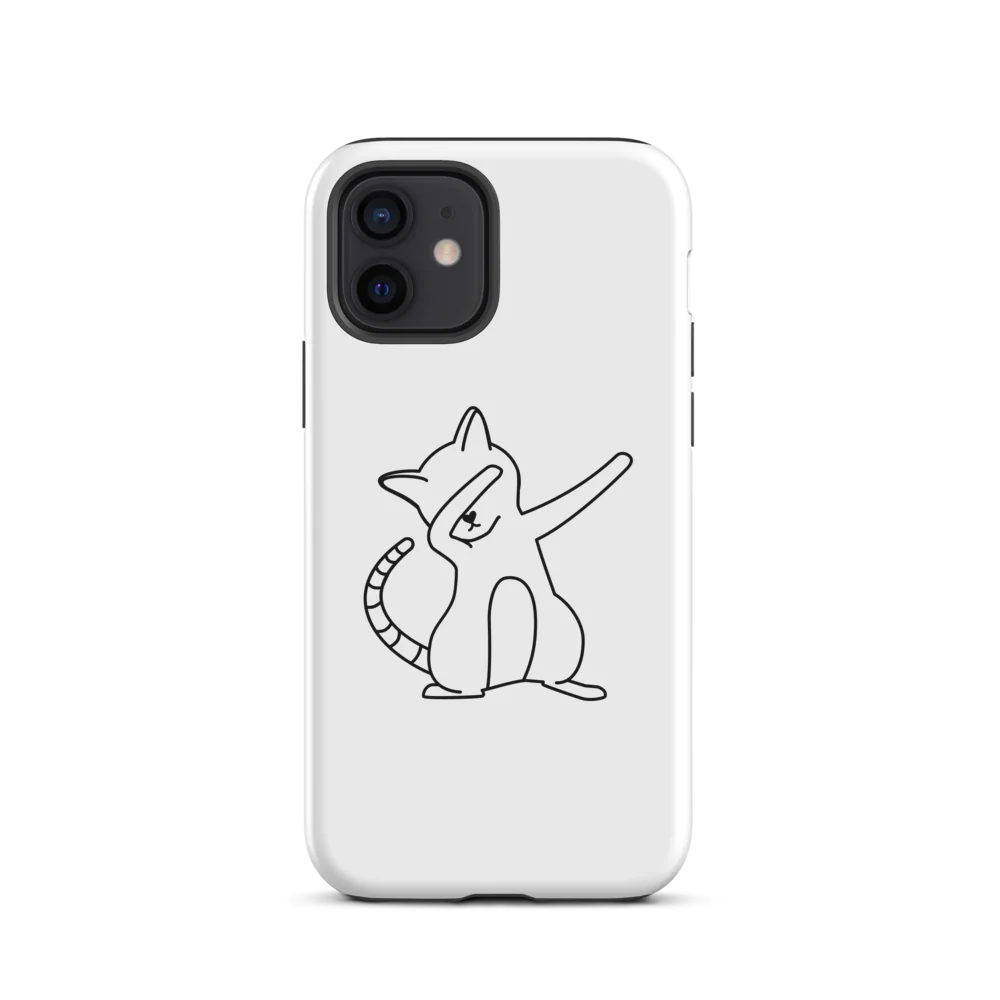 Tough Case for iPhone® - White Cat