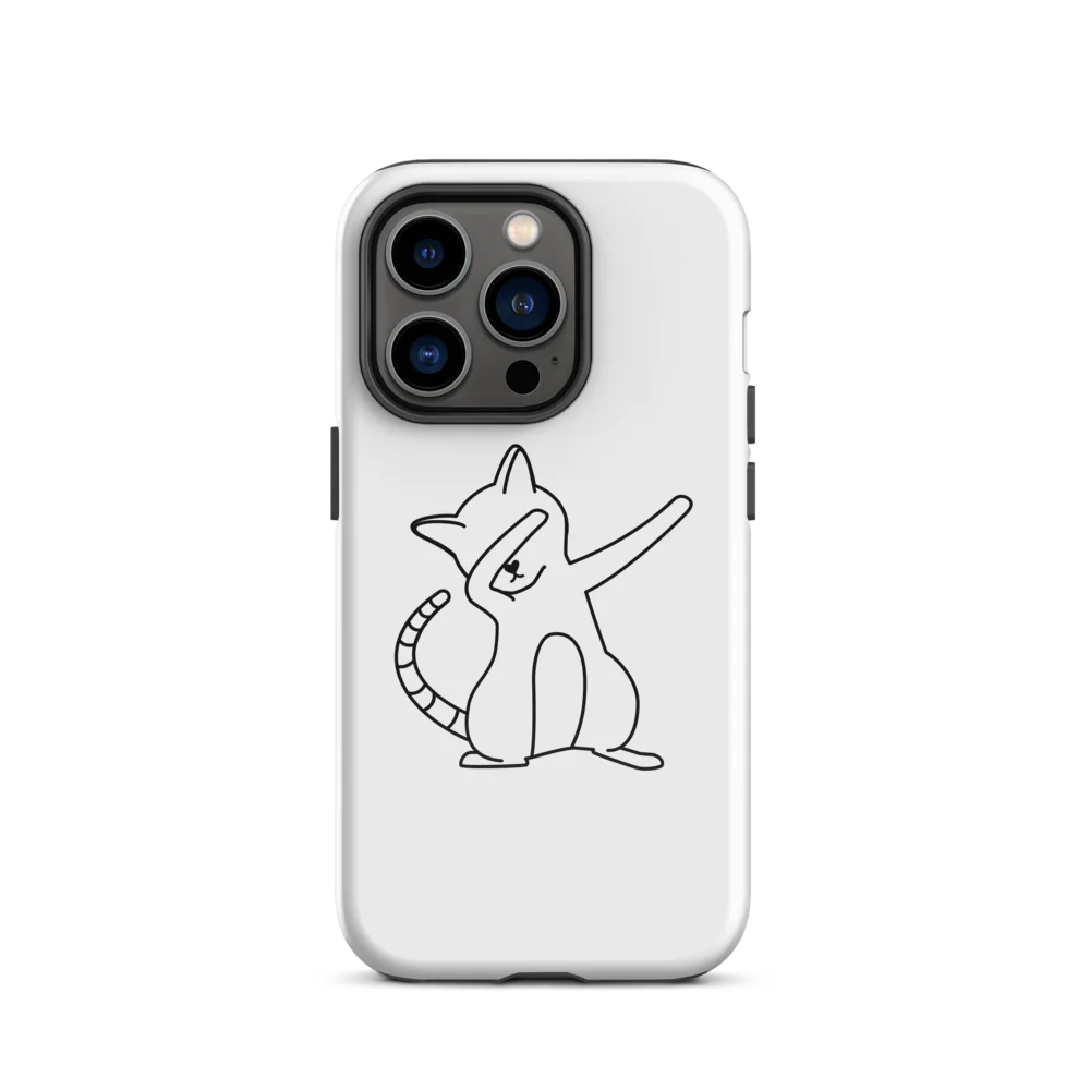 Tough Case for iPhone® - White Cat