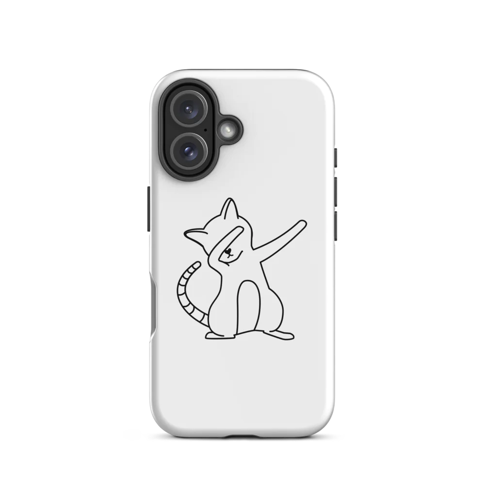 Tough Case for iPhone® - White Cat